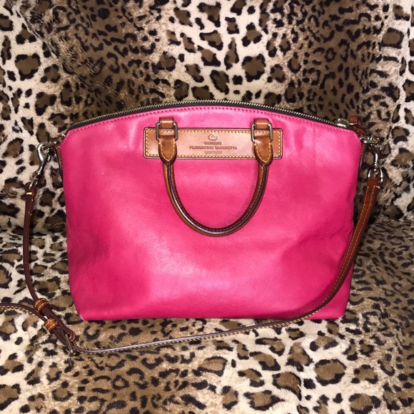 Dooney and Bourke Fuchsia Satchel - Picture 2 of 8